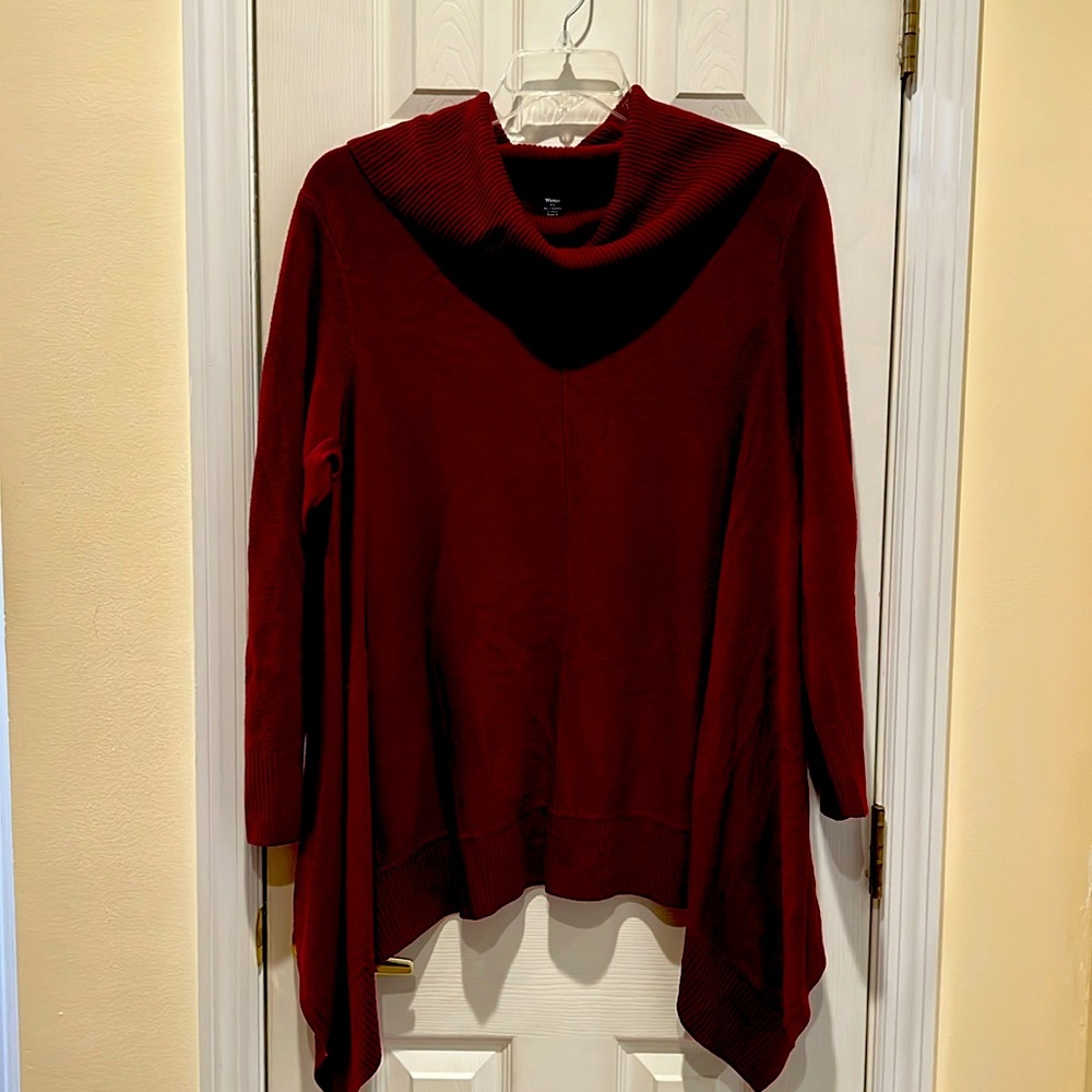 Flattering long cozy sweater Plus Size 2X